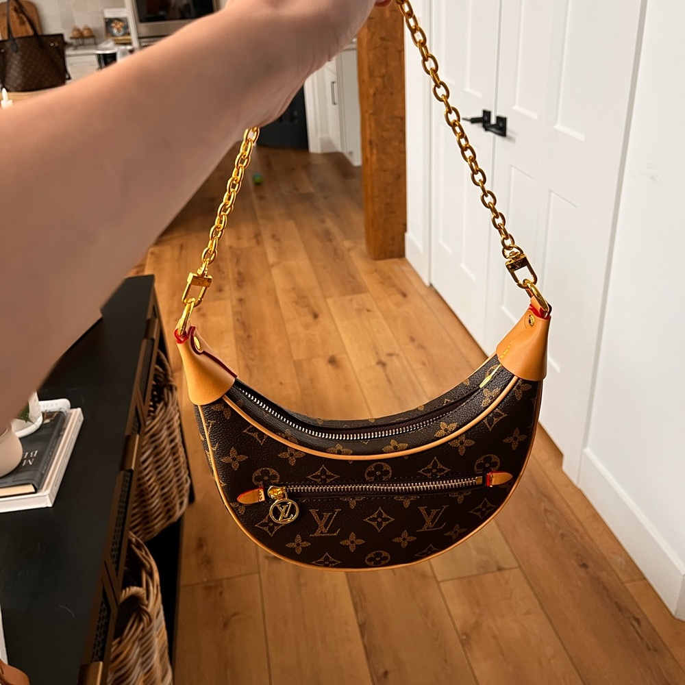 Brown and Gold Monogram Bag